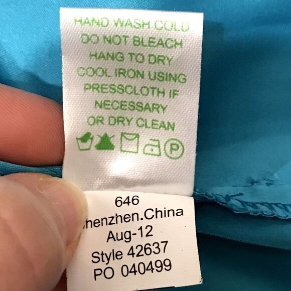 Lilly Pulitzer Cee Cee Dress Blue Snorkel Coral Mesh Lace Size 4 Drop Waist Long - Picture 14 of 15